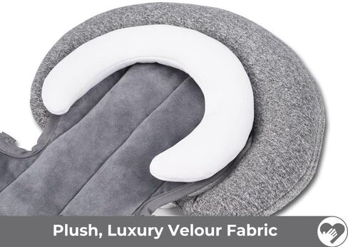 COOLBEBE Upgraded 3-in-1 Babybody Support for Newborn Infant Toddler - Extra Soft Car Seat Insert Cushion Pad, Perfect for Carseats, Strollers, Swings, Black in Saudi Arabia
