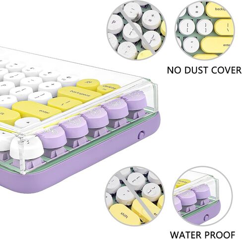 Geekria Keyboard Dust Cover, Keypads Cover for 75% Compact 84 Key Keyboard, Compatible with Keychron K2, Logitech POP Keys Mechanical, Logitech MX Mechanical Mini Keyboard (Frosted Acrylic) in Saudi Arabia