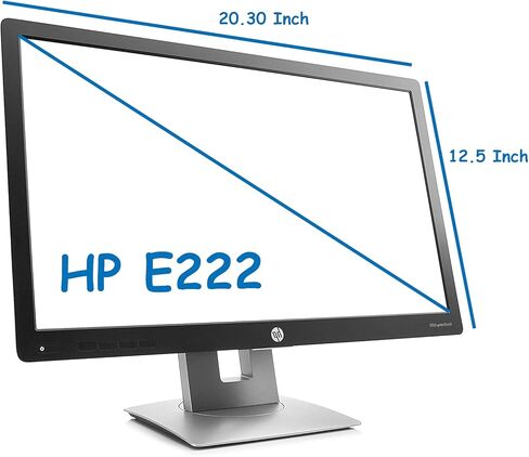 HP ELITERISPLAY E222 FULL HD 22 بوصة LED ، 1080 بكسل في 60 هرتز ، VGA ، HDMI ، منفذ العرض ، USB 2.0 ، زاوية عرض الدرجات 178 ، وقت استجابة 7 مللي ثانية ، 250 CD/M BRANDCH (متجددة) ، Black & Silver in Kuwait