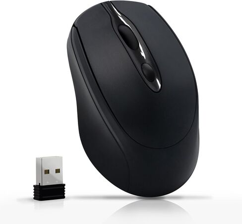 Wireless Mouse, Computer Mice with Bluetooth 5.2 & 2.4G Dual Mode Connectivity, Ergonomic Optical Mouse for Laptop/PC/iPad/MacBook Pro/Air,Bluetooth Mouse with Rechargeable Battery (Pink) in Kuwait