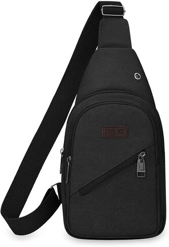 حقيبة Crossbody على ظهر حقيبة الظهر ، Daypack Daypack Daypack Daypack Fanny Pack Cross Back for Outdoors Travel ، Black in Saudi Arabia