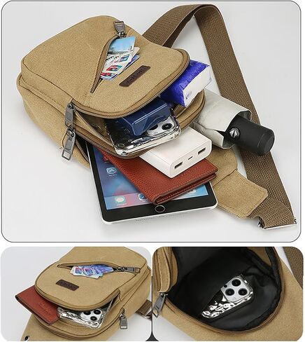 حقيبة Crossbody على ظهر حقيبة الظهر ، Daypack Daypack Daypack Daypack Fanny Pack Cross Back for Outdoors Travel ، Black in Saudi Arabia