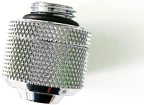 Barrow G1/4 "إلى 3/8" معرف ، 5/8 "ضغط OD للأنابيب الناعمة ، الفضة ، 4 حزم in Saudi Arabia