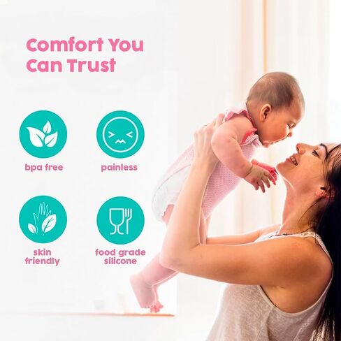 Smart Mommy Manual Breast Pump and Milk Collector - Innovative Design, Hand Pump Breast Pump, Silicone, BPA Free, 150 ml Collector in Kuwait