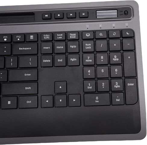 Sanpyl Wireless Keyboard and Mouse Combo, 2.4G Ergonomic Keyboard Mouse Set, with Phone Tablet Holder, 4 Multimedia Control Key, for Wins for OS X in Kuwait