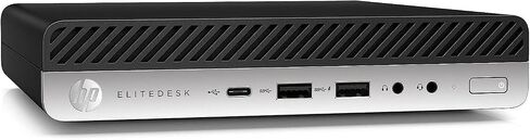 HP Elitedesk 800 G4 Mini Desktop مع شاشة FHD 27 بوصة ومجموعة PC Headset ، Core I5-8500T ، RAM 16GB ، 512GB SSD ، USB BT ، USB WiFi ، Windows 11 Pro (متجدد) in Kuwait