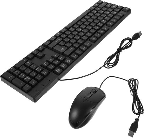 لوحة المفاتيح السلكية الكاملة وسرد الماوس مع ملحقات كمبيوتر متينة لمشاة لوحة USB لمكتب المنزل والمقهى استخدام التصميم والإنتاجية المريحة in Kuwait