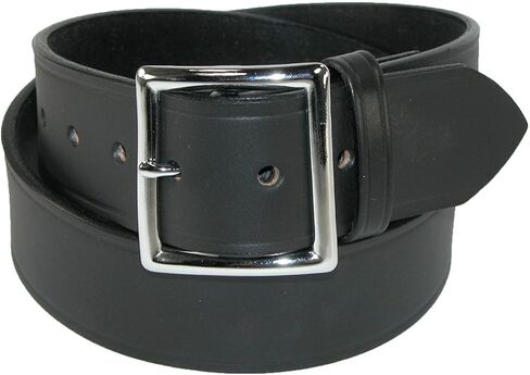 Boston Leather Men's Big & Tall Leather 1 3/4 Inch Garrison Belt, 52, Black in Kuwait