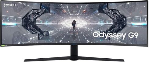SAMSUNG Odyssey 49-in 5K QHD 1440p Gaming G9 Computer Monitor LC49G97TSSNXDC in Saudi Arabia