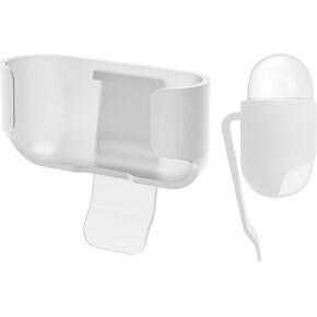 Geekria Ultra Light Pollecarbonate Belt Clips Case Case متوافقة مع Apple Airpods Pro 2 ، قذيفة صلبة للمشي لمسافات طويلة ، والأنشطة الخارجية ، والتثبيت الضيق (الأسود ، حزمة واحدة ، حالة واحدة) in Kuwait