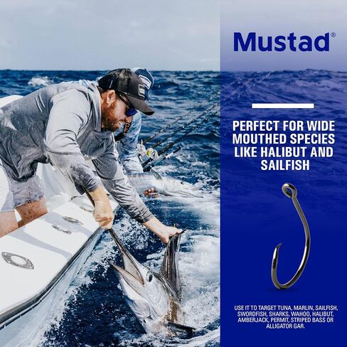 Mustad Demon Offset Circle, 1X Strong - Black Nickel in Saudi Arabia