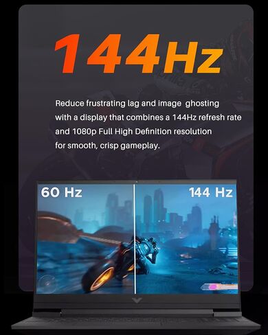 HP Victus Gaming Labtop ، 16.1 "144 Hz Display ، Nvidia Geforce RTX 3060 Graphics ، 12 Core Intel Core I5 ​​12500H Processor حتى 4.5 GHz ، 32GB DDR5 RAM ، 1TB SSD ، لوحة المفاتيح الخلفية ، Windows 11 Home in Saudi Arabia