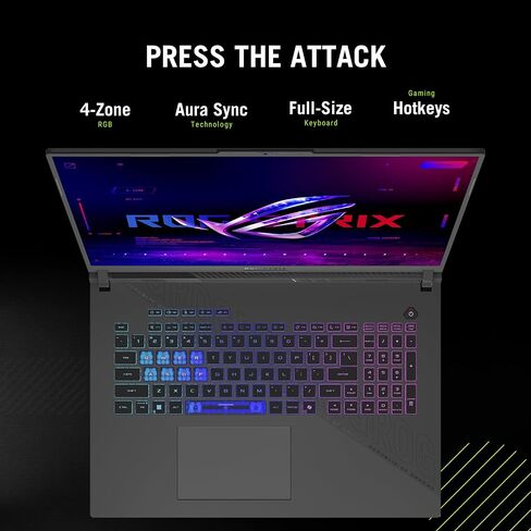ASUS ROG Strix G18 ROG Nebula Display 2.5K 240Hz 3ms 18" Gaming Laptop AMD Ryzen 9 8940HX 16GB RAM 1TB SSD NVIDIA GeForce RTX 5070 Eclipse Gray in Saudi Arabia