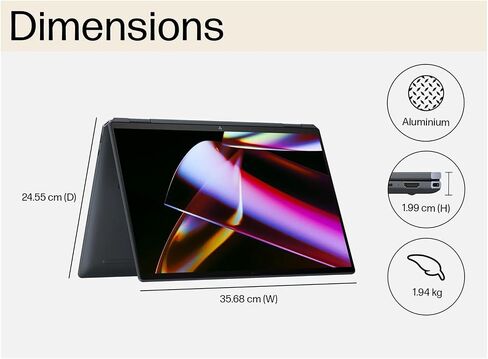 HP Specter X360 16 "2-in-1 Business Business Captop مع stylus ، Intel 16-Core Ultra 7 155h ، 16 جيجا بايت ذاكرة الوصول العشوائي ، 1 تيرابايت SSD ، 2560 × 1600 120 هرتز ، CAM 9MP ، Lacklit KB ، Thunderbolt 4 ، FP Reader ، Win 11 (Reneded) in Kuwait