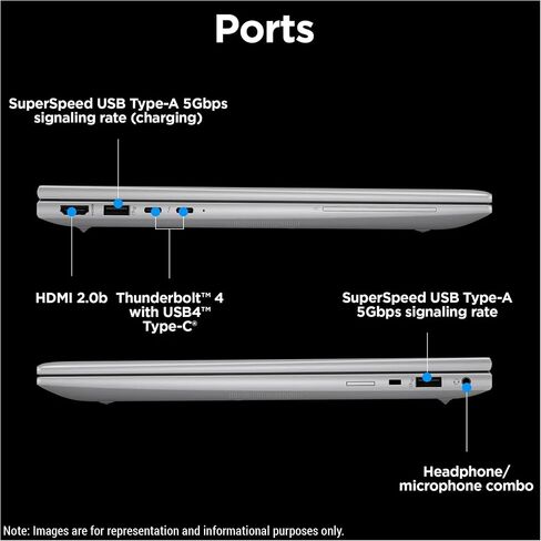 HP Zbook Firefly G11 Mobil Workstation ، AMD Ryzen 7 Pro 8840HS ، 64 GB DDR5 RAM ، 4 TB PCIE SSD ، 14 "Wuxga (1920x1200) Display ، Amd Radeon 780M ، Backlit Keyboard ، W11 Pro ، Silver in Saudi Arabia