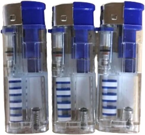 3 ولاعات واضحة بواسطة LINE LINE MINI MINI Electronic Lighters (Purple) in Saudi Arabia