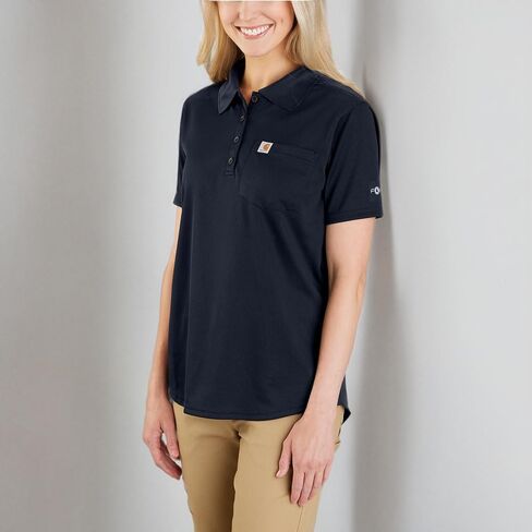 Carhartt Women's Force Relaxed Fit Lightweight Short-Sleeve Pocket Polo in Saudi Arabia
