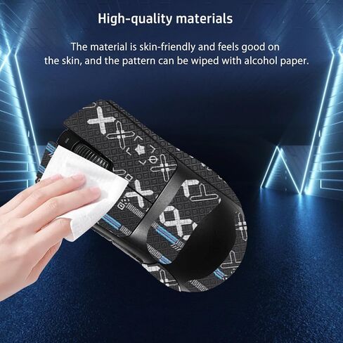 شريط قبضة الماوس تغطية كاملة لـ Razer Deathadder V4 Pro ، شريط قبضة مضاد للانزلاق ، طقم ترقية الفئران المهنية المقاومة للعرق (أسود) (أسود) in Saudi Arabia