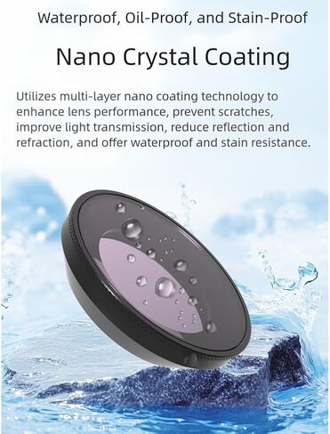 مرشحات ND/CPL/UV المستقطب لـ Insta360 GO Ultra ، Multi HD Pantical Glass CPL UV ND8 ND16 ND32 ND64 for Insta360 GO Camera Association (UV) in Kuwait