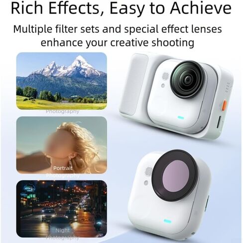 مرشحات ND/CPL/UV المستقطب لـ Insta360 GO Ultra ، Multi HD Pantical Glass CPL UV ND8 ND16 ND32 ND64 for Insta360 GO Camera Association (UV) in Kuwait