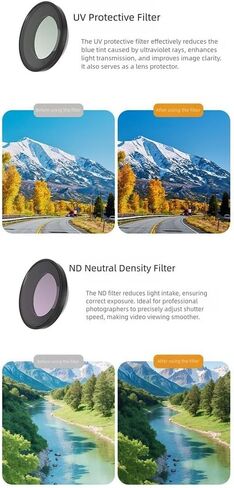 مرشحات ND/CPL/UV المستقطب لـ Insta360 GO Ultra ، Multi HD Pantical Glass CPL UV ND8 ND16 ND32 ND64 for Insta360 GO Camera Association (UV) in Kuwait