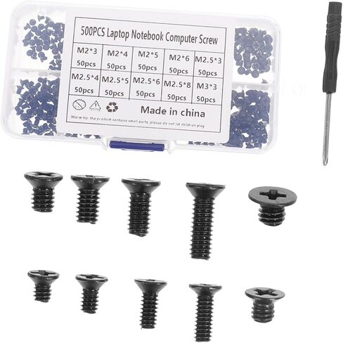 POPETPOP Mini Screw Set for M2 Series Carbon Steel Countersunk Screws Flat Head Screwdriver for Repairs in Saudi Arabia