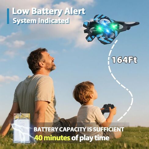 Remote Control Airplane Rc Plane for Kids 6-12 Rc Airplane Toys with Easy Remote Durable Rc Planes for Beginners for Both Boys and Girls (Blue) in Saudi Arabia