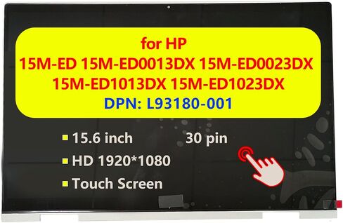 L93180-001 Replacement for HP Envy X360 Convertible 15-ED 15M-E 15M-ED0023DX Laptop Touchscreen Display LCD Touch Screen Module Digitizer Assembly with Bezel in Saudi Arabia