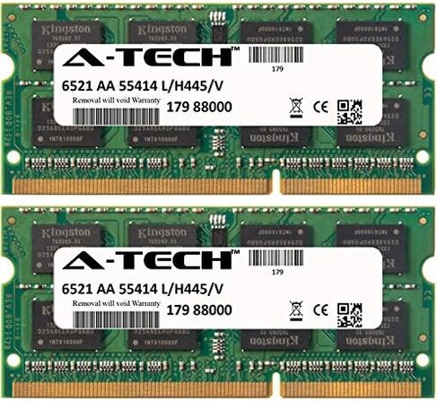 مجموعة A-Tech 16GB (2 × 8 جيجا بايت) ل Toshiba Toshiba Satellite C855-S5239 C855-S5239P C855-S5241 C855-S5245 C855-S5247 C855-S5345 C870-022 C870-1GL. SO-DIMM DDR3 NONCC PC3-10600 1333MHz ذاكرة ذاكرة الوصول العشوائي in Kuwait