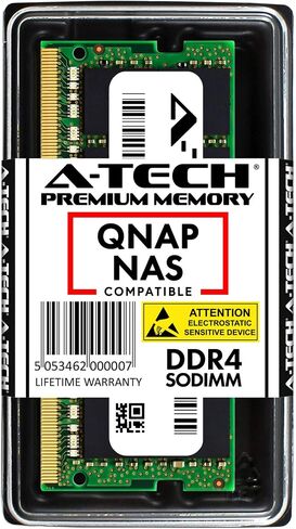 وحدة A-Tech 16GB لـ QNAP TVS-473 TVS-473E TVS-673 TVS-673E TVS-873 TVS-873E NAS SARVERS-DDR4 2133MHZ PC4-17000 NONCC SODIMM 1.2V RAM (RELLING RAM-RAM-16GDR4K0-SO-STO-2133) in Kuwait