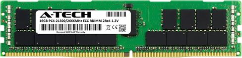 A -Tech 16GB الذاكرة RAM لـ Dell PowerEdge R730 XL - DDR4 2666MHz PC4-21300 ECC مسجل RDIMM 2RX4 1.2V - خادم واحد in Saudi Arabia