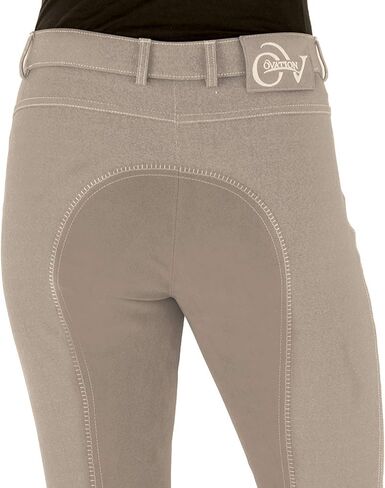 Ovation Women's Standard Comfortable Equestrian Horse Riding Softflex Euro Melange Full Seat Breech, Indigo, 36 Regular in Saudi Arabia