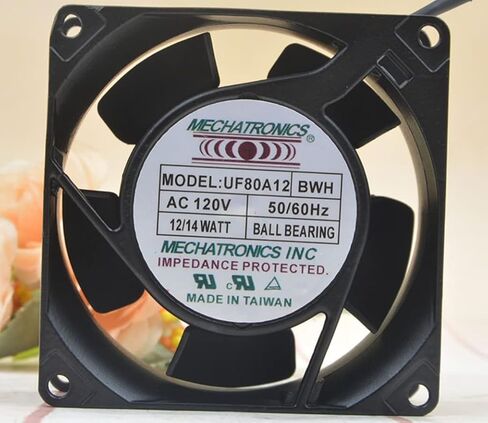 UF80A12 80X80X38MM 120V 12/14W 50/60Hz 8CM 2-WARE مروحة التبريد in Saudi Arabia