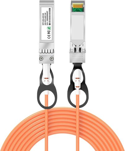 10G SFP+ AOC كابل بصري نشط ، 1Meter/3.3ft 10gbase SFP+ إلى كبل تكديس ألياف الألياف المباشرة لـ SFP+ MMF ، متوافق مع أجهزة UBIQUITI UNIFI كابل بصري عالي السرعة AOC in Kuwait