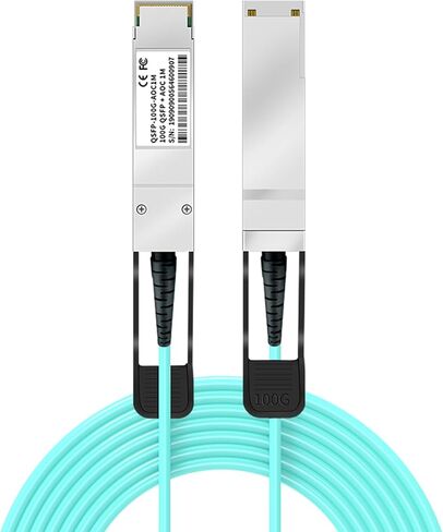 10G SFP+ AOC كابل بصري نشط ، 1Meter/3.3ft 10gbase SFP+ إلى كبل تكديس ألياف الألياف المباشرة لـ SFP+ MMF ، متوافق مع أجهزة UBIQUITI UNIFI كابل بصري عالي السرعة AOC in Kuwait