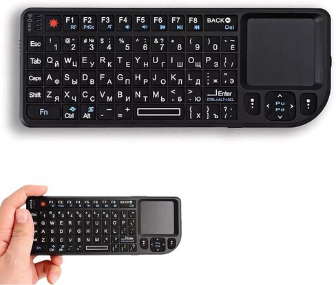 لوحة المفاتيح اللمسة اللمسة Zunate 2.4 جيجا هرتز قابلة لإعادة الشحن ، لوحة مفاتيح Mini 69 Backlit مع لوحة تتبع للكمبيوتر/Android/Linux/PS | 3 في 1 لوحات مفاتيح لاسلكية متعددة الوظائف ولوحة اللمس الماوس (تخطيط QWERTY) in Saudi Arabia
