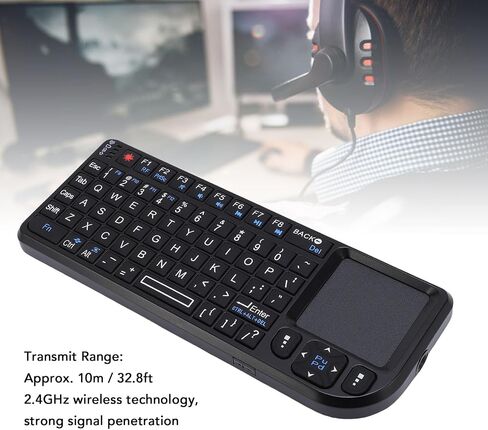 لوحة المفاتيح اللمسة اللمسة Zunate 2.4 جيجا هرتز قابلة لإعادة الشحن ، لوحة مفاتيح Mini 69 Backlit مع لوحة تتبع للكمبيوتر/Android/Linux/PS | 3 في 1 لوحات مفاتيح لاسلكية متعددة الوظائف ولوحة اللمس الماوس (تخطيط QWERTY) in Saudi Arabia
