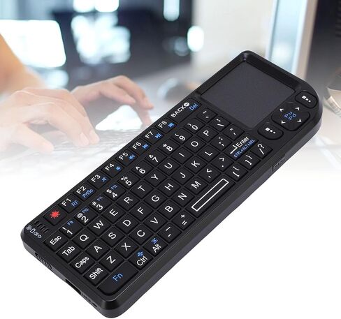 لوحة المفاتيح اللمسة اللمسة Zunate 2.4 جيجا هرتز قابلة لإعادة الشحن ، لوحة مفاتيح Mini 69 Backlit مع لوحة تتبع للكمبيوتر/Android/Linux/PS | 3 في 1 لوحات مفاتيح لاسلكية متعددة الوظائف ولوحة اللمس الماوس (تخطيط QWERTY) in Saudi Arabia