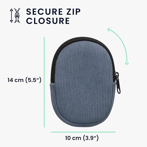 kwmobile Mouse Case for Logitech MX Anywhere 3 / Anywhere 3S Carry Case - Protective Carry Pouch for Bluetooth Mouse - Soft Neoprene Protection - Black in Kuwait