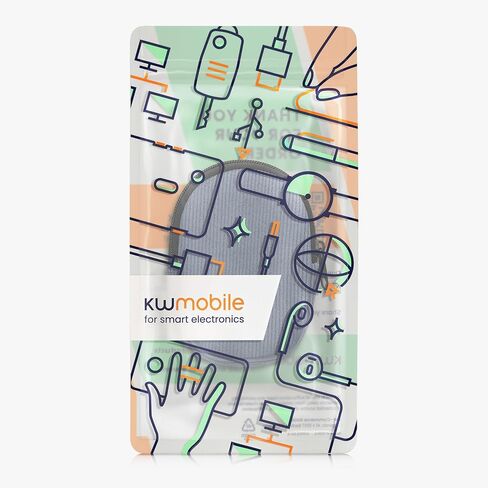 kwmobile Mouse Case for Logitech MX Anywhere 3 / Anywhere 3S Carry Case - Protective Carry Pouch for Bluetooth Mouse - Soft Neoprene Protection - Black in Kuwait