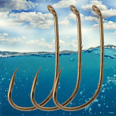 30 Pack Baitholder Fishing Hooks 3/0 2/0 1/0 for Bass Trout Walleye Panfish Catfish Saltwater and Freshwater in Saudi Arabia