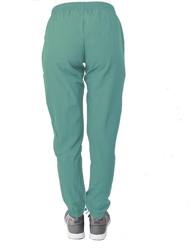 Green Town Scrubs for Women Scrub Set - Jogger Pant and V-Neck Top, 6 Pockets, Easy Care Uniforms-Caribbean-Large Tall in Saudi Arabia