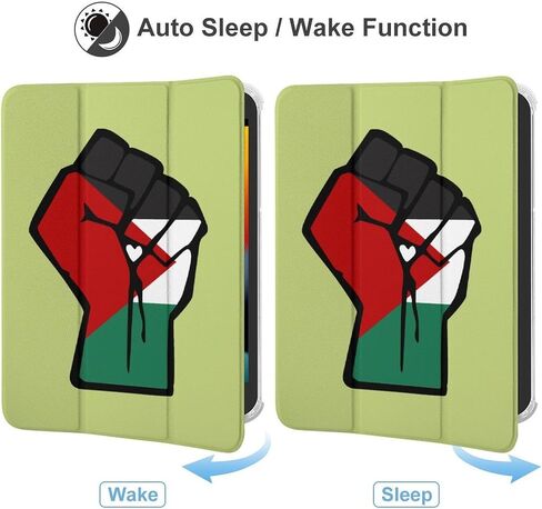 Free Palestine Power Palestinian Case with Pen Holder Slim Lightweight Trifold Stand Compatible with iPad mini 4/5/6 Mini4/5（7.9in） in Saudi Arabia