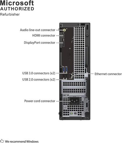 Dell OptiPlex 3050 SFF Small Form Desktop Computer PC, Intel Core i5-7500 @3.4GHz, 16GB RAM, 1TB SSD, VGA, DisplayPort, RJ-45, BT Windows 11 Pro (Renewed) in Saudi Arabia