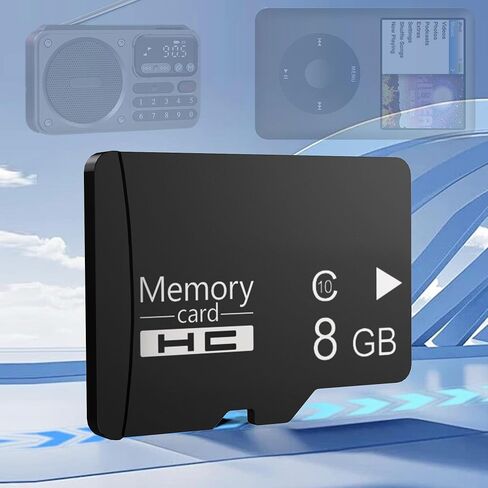 Micro SD Card 8GB Class 10, High Speed SDHC Memory Card for Camera, Dash Cam, MP3, GPS, Old Phones in Saudi Arabia