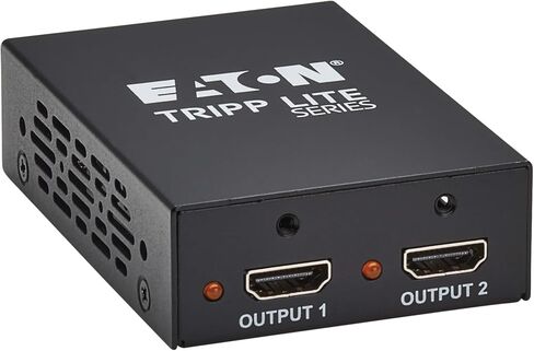 TRIPP LITE Series 4-Port HDMI Splitter ، 8K@60Hz ، 1 في 4 OUT ، مرآة/مكررة فقط ، الدعم متعدد الدقة ، مجموعة التثبيت ، محول الطاقة الدولي ، التوصيل والتشغيل ، ضمان لمدة عام (B118-004-8K) in Kuwait
