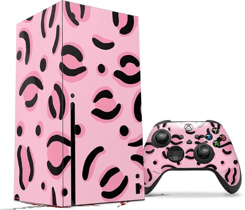WraptorSkinz Skin Decal Vinyl Wrap compatible with the XBOX Series X Console and Controller - Pink Cheetah (GAMING CONSOLE NOT INCLUDED) in Saudi Arabia