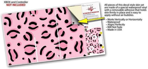 WraptorSkinz Skin Decal Vinyl Wrap compatible with the XBOX Series X Console and Controller - Pink Cheetah (GAMING CONSOLE NOT INCLUDED) in Saudi Arabia