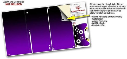 Wraptorskinz Skin Decal Vinyl Wrap متوافق مع وحدة التحكم Xbox Series X ووحدة التحكم - السلس Fades Purple Black (وحدة التحكم في الألعاب غير مدرجة) in Saudi Arabia