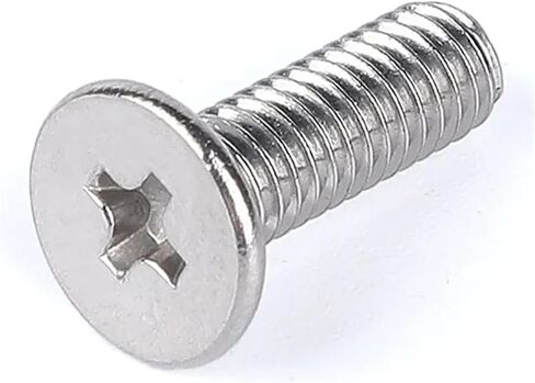 304 Stainless Steel M6 Ultra Thin Flat Head Cross Recessed Screws M6 M8 Computer Laptop Screws(M6x16x12 20pcs) in Kuwait